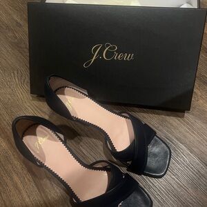 J. Crew Women's Black Sandal Heels